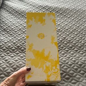 Yellow Box Floral Shoe Box